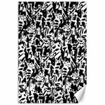 Deskjet Ink Splatter Black Spot Canvas 24  x 36  23.35 x34.74  Canvas - 1