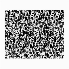 Deskjet Ink Splatter Black Spot Small Glasses Cloth (2-side) by Mariart