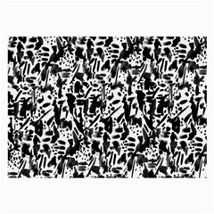 Deskjet Ink Splatter Black Spot Large Glasses Cloth by Mariart