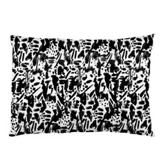 Deskjet Ink Splatter Black Spot Pillow Case by Mariart