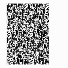 Deskjet Ink Splatter Black Spot Small Garden Flag (two Sides) by Mariart