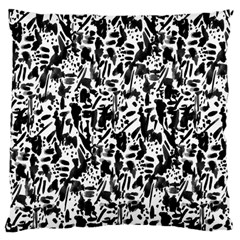 Deskjet Ink Splatter Black Spot Large Cushion Case (two Sides) by Mariart