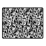 Deskjet Ink Splatter Black Spot Double Sided Fleece Blanket (Small)  45 x34  Blanket Back