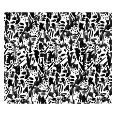 Deskjet Ink Splatter Black Spot Double Sided Flano Blanket (small)  by Mariart