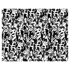 Deskjet Ink Splatter Black Spot Double Sided Flano Blanket (medium)  by Mariart