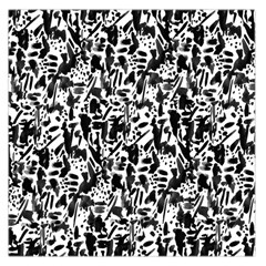 Deskjet Ink Splatter Black Spot Large Satin Scarf (square) by Mariart