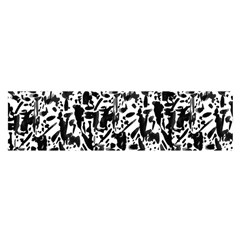 Deskjet Ink Splatter Black Spot Satin Scarf (oblong) by Mariart