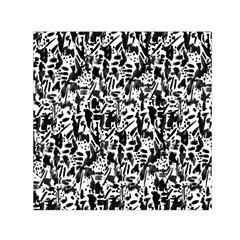 Deskjet Ink Splatter Black Spot Small Satin Scarf (square) by Mariart