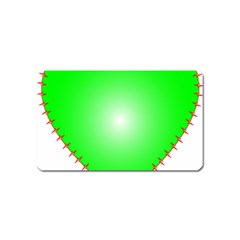 Heart Rhythm Inner Green Red Magnet (name Card)