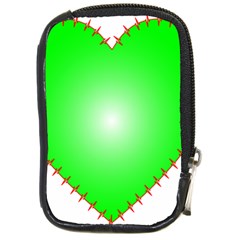 Heart Rhythm Inner Green Red Compact Camera Cases by Mariart