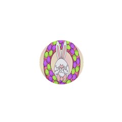 Make An Easter Egg Wreath Rabbit Face Cute Pink White 1  Mini Magnets by Mariart