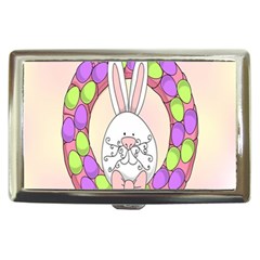 Make An Easter Egg Wreath Rabbit Face Cute Pink White Cigarette Money Cases by Mariart