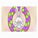 Make An Easter Egg Wreath Rabbit Face Cute Pink White Large Glasses Cloth Front