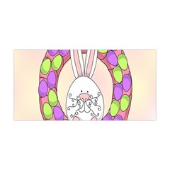 Make An Easter Egg Wreath Rabbit Face Cute Pink White Yoga Headband by Mariart