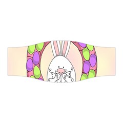 Make An Easter Egg Wreath Rabbit Face Cute Pink White Stretchable Headband by Mariart