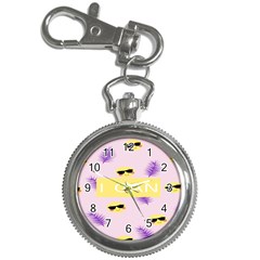 I Can Purple Face Smile Mask Tree Yellow Key Chain Watches by Mariart