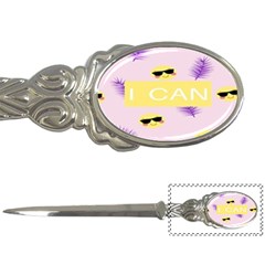 I Can Purple Face Smile Mask Tree Yellow Letter Openers