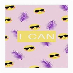 I Can Purple Face Smile Mask Tree Yellow Medium Glasses Cloth by Mariart