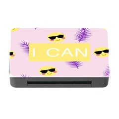 I Can Purple Face Smile Mask Tree Yellow Memory Card Reader With Cf by Mariart