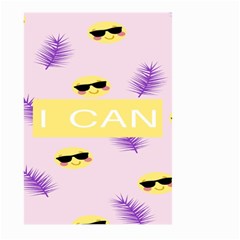 I Can Purple Face Smile Mask Tree Yellow Large Garden Flag (two Sides) by Mariart