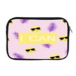 I Can Purple Face Smile Mask Tree Yellow Apple MacBook Pro 17  Zipper Case Front