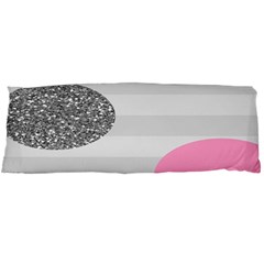 Polkadot Circle Round Line Red Pink Grey Diamond Body Pillow Case (dakimakura) by Mariart