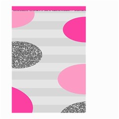 Polkadot Circle Round Line Red Pink Grey Diamond Small Garden Flag (two Sides) by Mariart