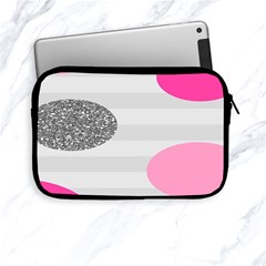 Polkadot Circle Round Line Red Pink Grey Diamond Apple Ipad Mini Zipper Cases by Mariart