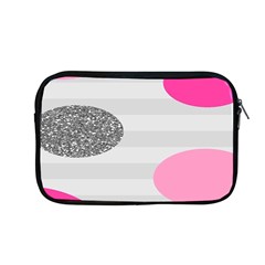 Polkadot Circle Round Line Red Pink Grey Diamond Apple Macbook Pro 13  Zipper Case by Mariart