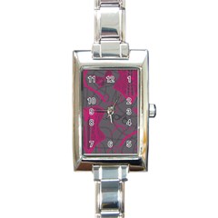 Pink Black Handcuffs Key Iron Love Grey Mask Sexy Rectangle Italian Charm Watch by Mariart