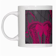 Pink Black Handcuffs Key Iron Love Grey Mask Sexy White Mugs by Mariart