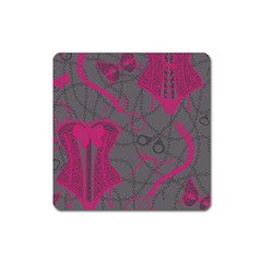 Pink Black Handcuffs Key Iron Love Grey Mask Sexy Square Magnet