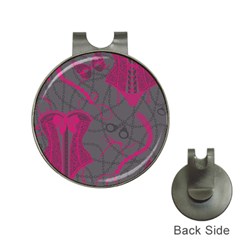 Pink Black Handcuffs Key Iron Love Grey Mask Sexy Hat Clips With Golf Markers by Mariart