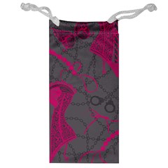 Pink Black Handcuffs Key Iron Love Grey Mask Sexy Jewelry Bag by Mariart