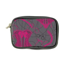 Pink Black Handcuffs Key Iron Love Grey Mask Sexy Coin Purse by Mariart