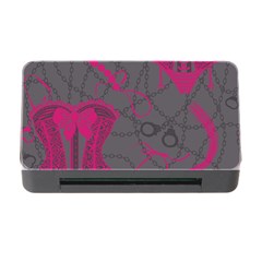 Pink Black Handcuffs Key Iron Love Grey Mask Sexy Memory Card Reader With Cf by Mariart