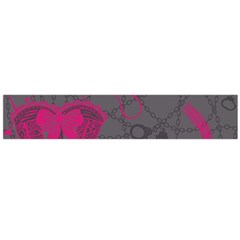 Pink Black Handcuffs Key Iron Love Grey Mask Sexy Flano Scarf (large) by Mariart