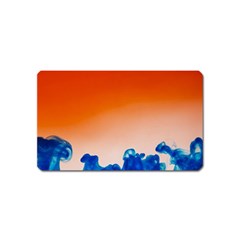 Simulate Weather Fronts Smoke Blue Orange Magnet (name Card) by Mariart