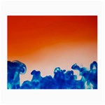 Simulate Weather Fronts Smoke Blue Orange Small Glasses Cloth (2-Side) Front