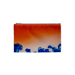 Simulate Weather Fronts Smoke Blue Orange Cosmetic Bag (small)  by Mariart