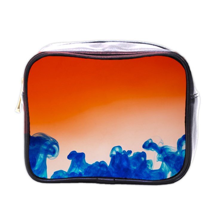 Simulate Weather Fronts Smoke Blue Orange Mini Toiletries Bags