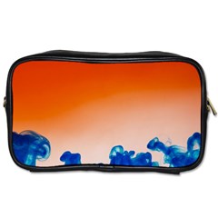 Simulate Weather Fronts Smoke Blue Orange Toiletries Bags 2-side by Mariart