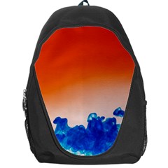 Simulate Weather Fronts Smoke Blue Orange Backpack Bag by Mariart