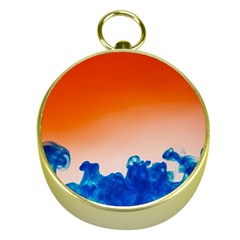 Simulate Weather Fronts Smoke Blue Orange Gold Compasses by Mariart