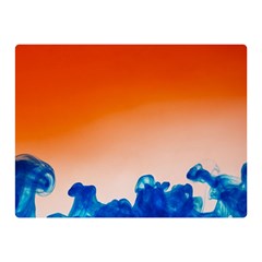 Simulate Weather Fronts Smoke Blue Orange Double Sided Flano Blanket (mini)  by Mariart