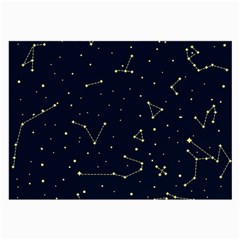 Star Zodiak Space Circle Sky Line Light Blue Yellow Large Glasses Cloth by Mariart