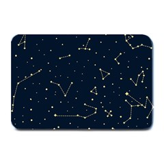 Star Zodiak Space Circle Sky Line Light Blue Yellow Plate Mats by Mariart