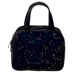 Star Zodiak Space Circle Sky Line Light Blue Yellow Classic Handbags (one Side) by Mariart