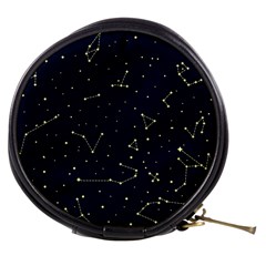 Star Zodiak Space Circle Sky Line Light Blue Yellow Mini Makeup Bags by Mariart