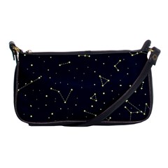 Star Zodiak Space Circle Sky Line Light Blue Yellow Shoulder Clutch Bags by Mariart